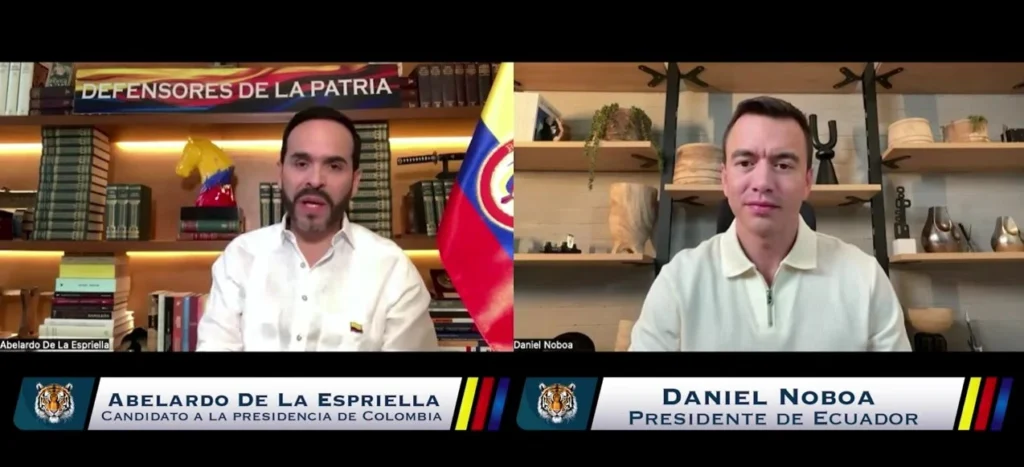 Noboa elimina aranceles y respalda candidatura en Colombia