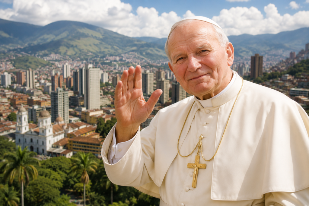 Medellín recuerda los 40 años de la visita de San Juan Pablo II